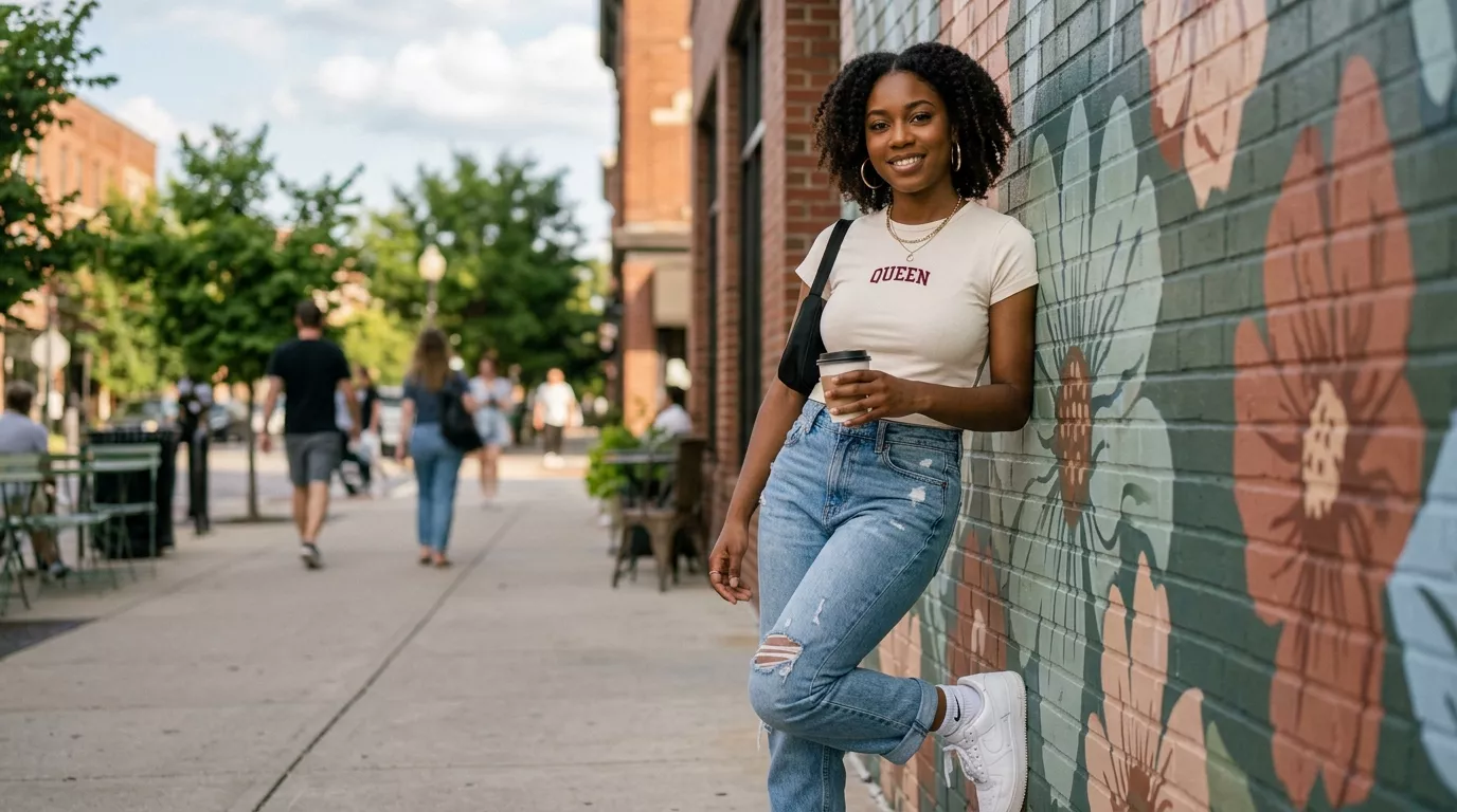 Baby Tee Outfit Ideas for Black Women