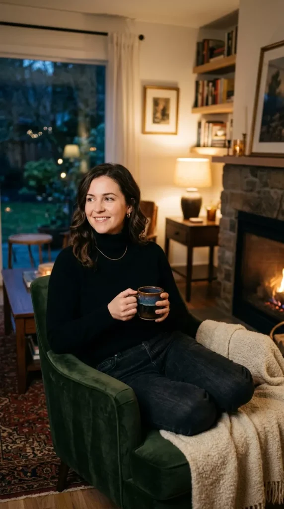 Black Turtleneck for Simple Evenings
