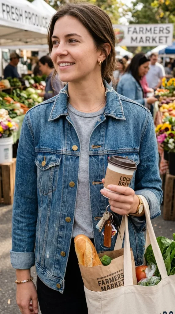 Denim Jacket for Weekend Errands