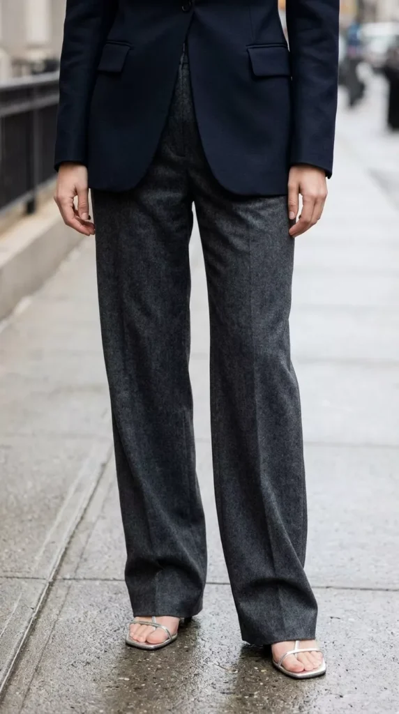 Ground the look with footwear that matches the bottom weight