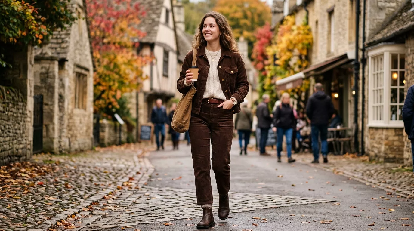 Cozy Brown Courdory Jeans Outfits