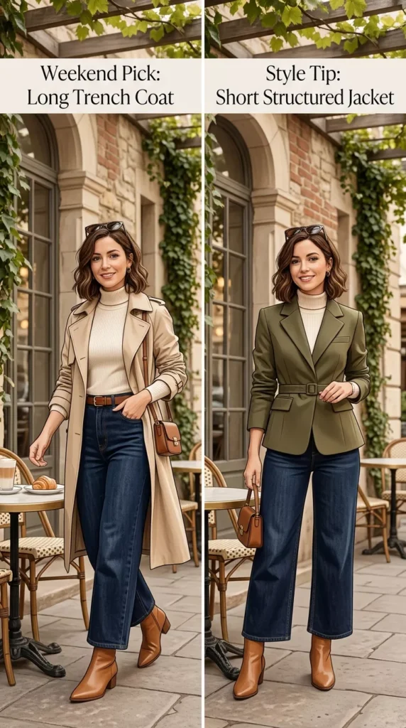 Dark Wash Cropped Wide Jeans for Weekend Brunch Energy