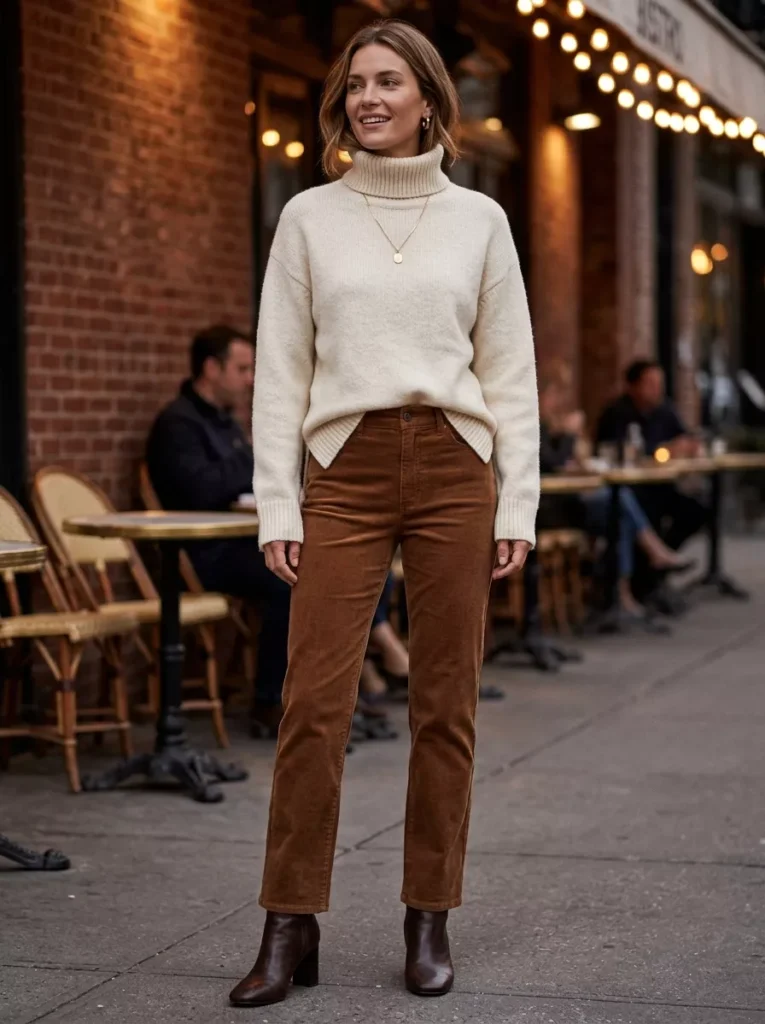 Date-Ready Cozy Turtleneck and Heeled Boots