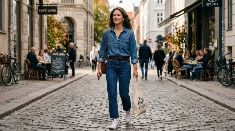 Denim Button Up Shirt Outfit Ideas
