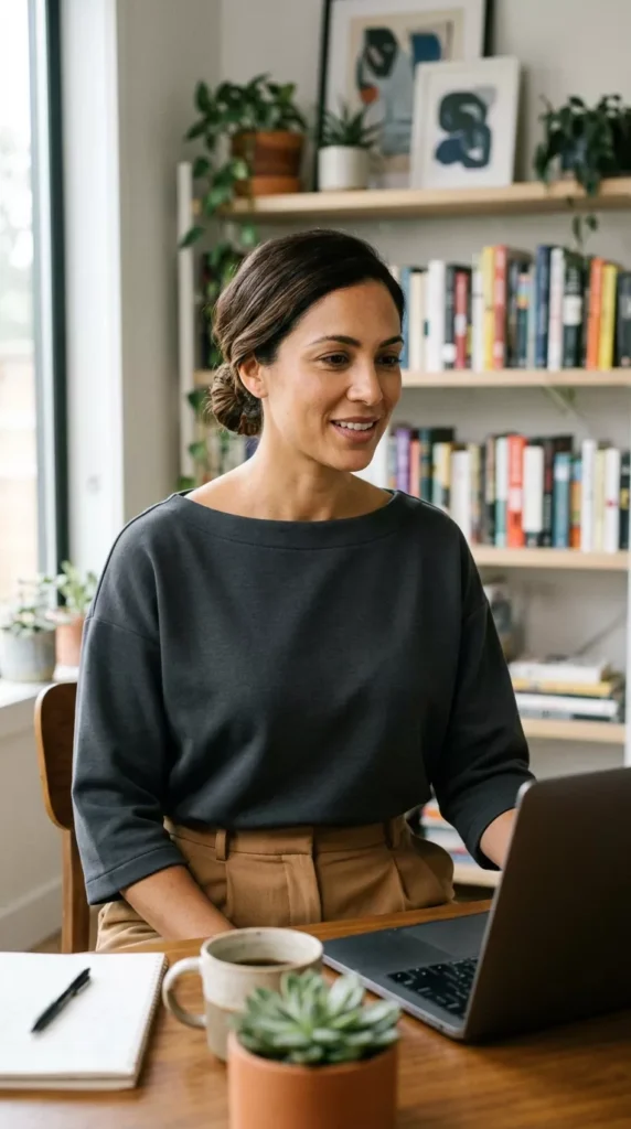 Minimal Boat Neck Top in Heavy Jersey