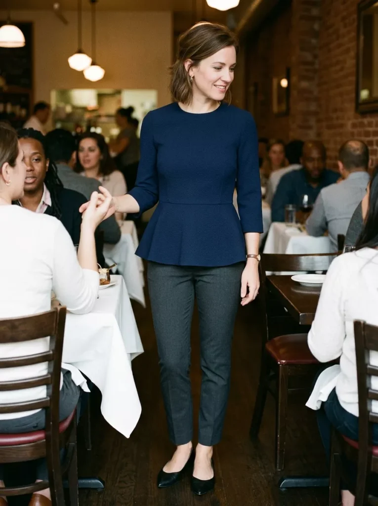 Peplum Top That Defines the Waist