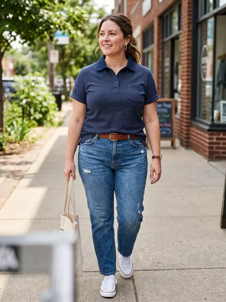 Polo Shirt in a Close-but-Not-Tight Fit
