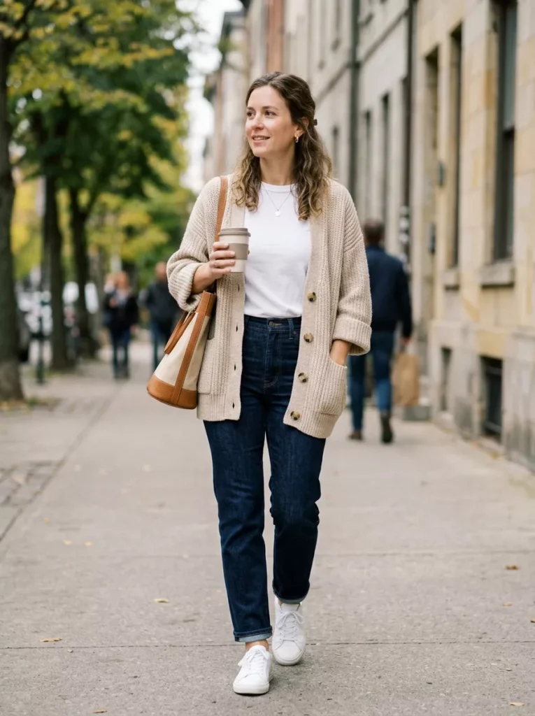 Relaxed Neutral Layers That Make a Casual Outfit Look Pulled Together