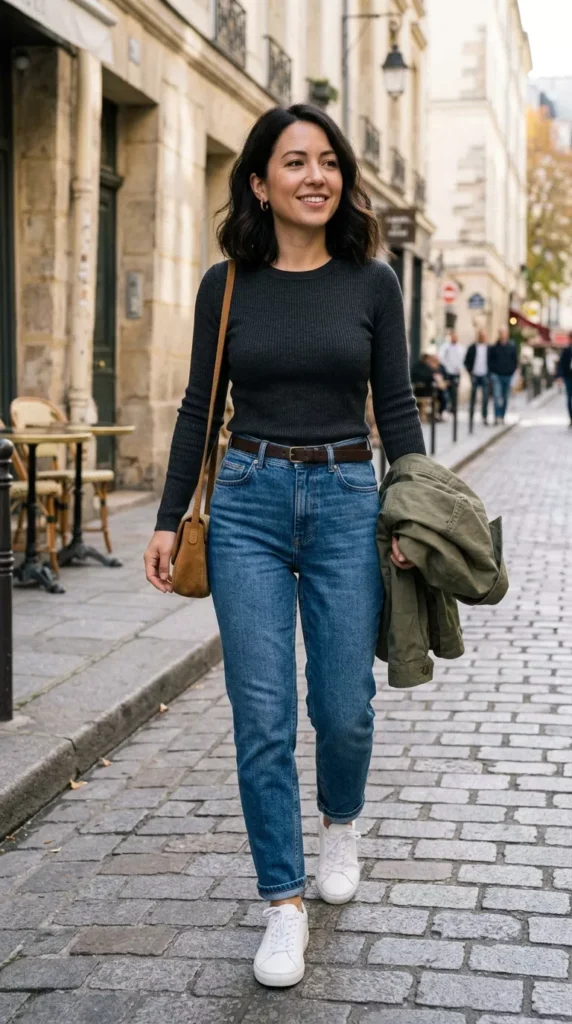 Slim Boyfriend Jeans with a Tailored Waist