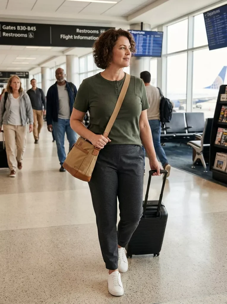 Square-Yoke Tee That Gives Shape to a Casual Look