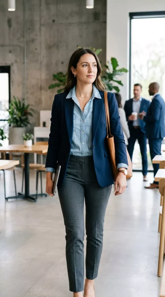 Under a Blazer for Casual Business Meetings