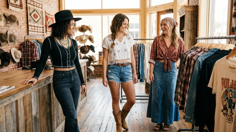 Western Crop Tops For Women