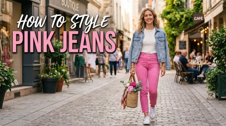 How To Style Pink Jeans